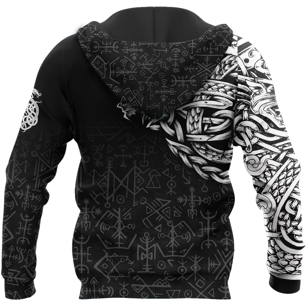 Sudadera de pesca con capucha estampado 3D dragón unisex KJ504 - imagen 4