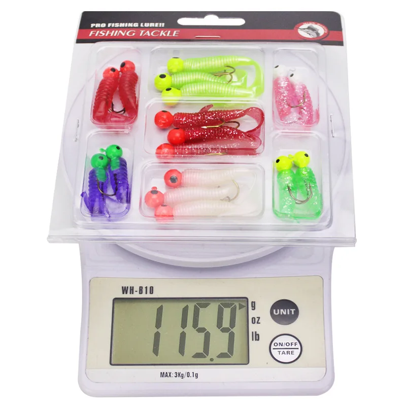 Kit de señuelos de pesca de plomo blandos – juego surtido - imagen 2
