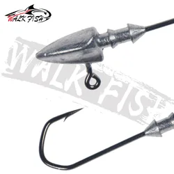 Anzuelos Jig Head Cabeza Triangular para Vinilo