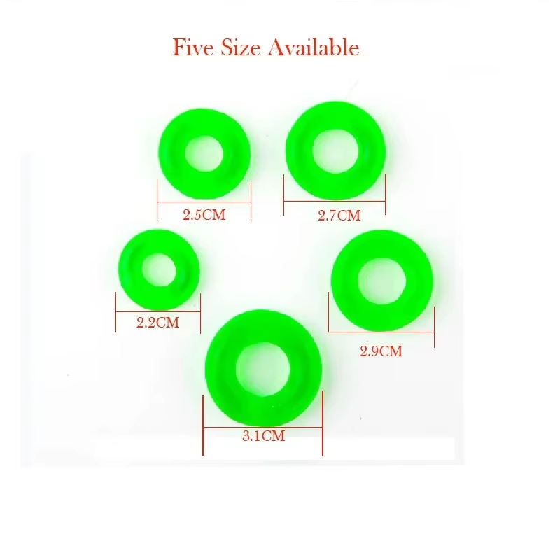 Tope flotante de gel suave con clip anillo para caña pesca resistente