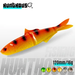 Hunthouse LW235 señuelo de silicona flotante para lubina lucio trucha