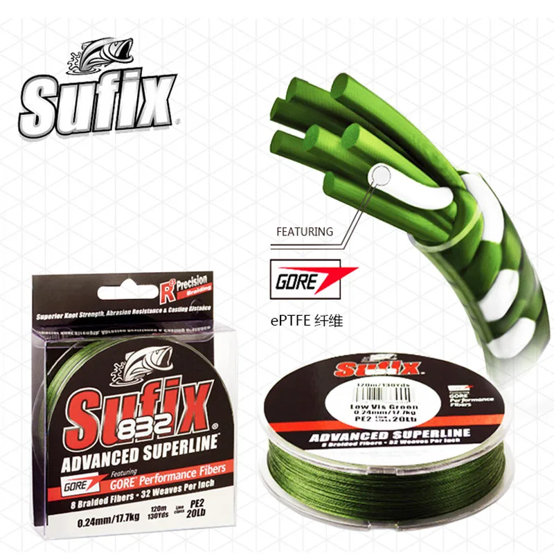 Sufix 832 8X línea de pesca trenzada multifilamento súper fuerte - imagen 4