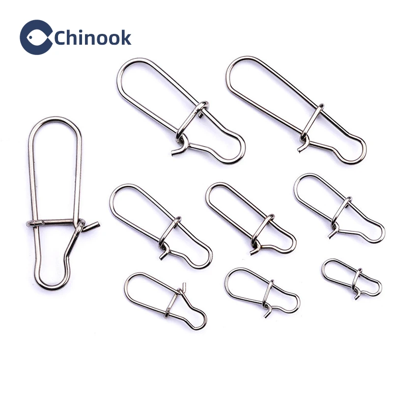 Chinook ganchos de pesca giratorios de acero inoxidable