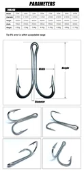 DorisEA 7982SS – Anzuelo doble frog 90° acero inoxidable