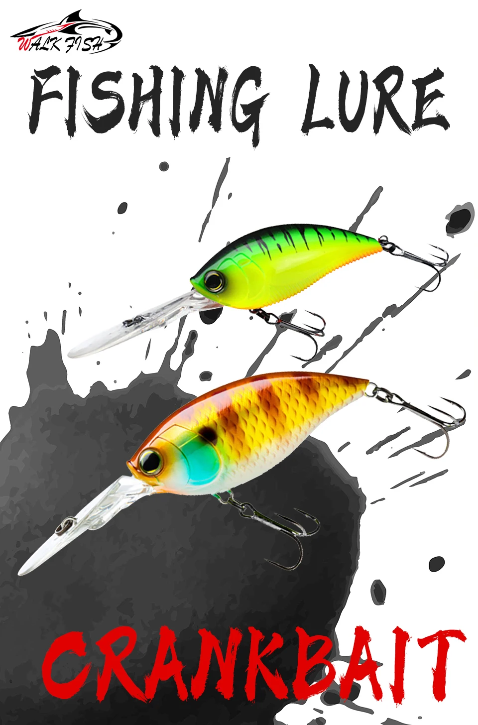Crankbait flotante con ojos 3D