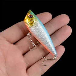 Popper Topwater Flotante con Anzuelos Triples – Señuelo Duro de Pesca