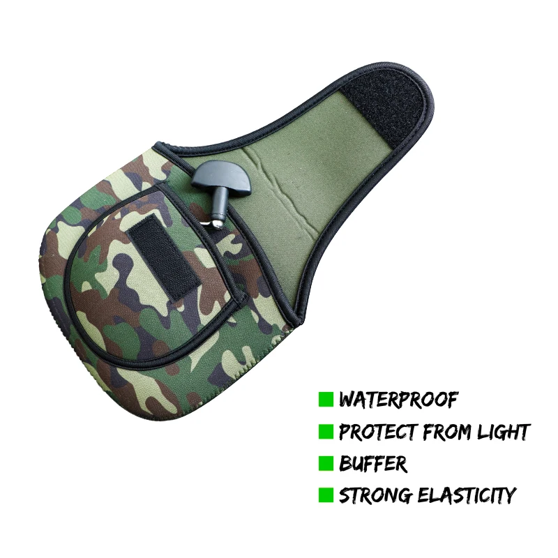 Funda impermeable para carrete de pesca – Camuflaje