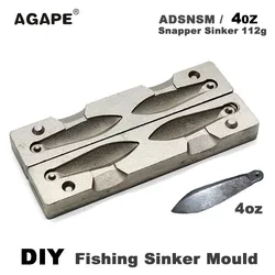 Molde plomo pargo Agape DIY para fabricar plomos