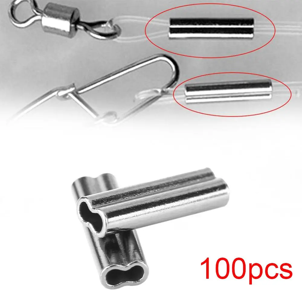 Conector duradero de acero inoxidable y tubo de cobre doble para pesca