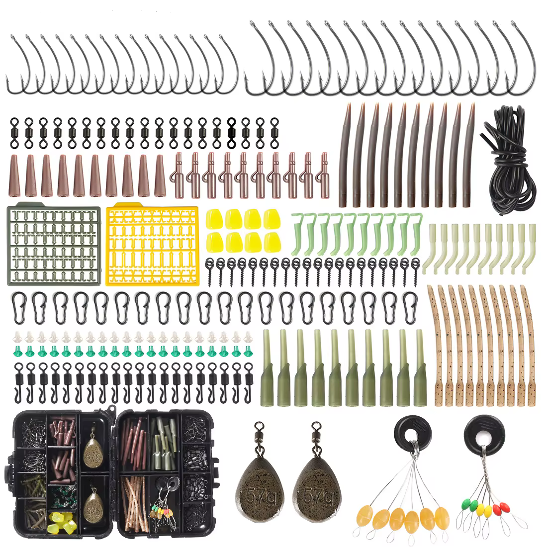 Kit Accesorios Pesca de Carpa – Ganchos, Giratorios y Señuelos - imagen 4