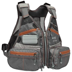 Bassdash FV09 Chaleco de pesca con mosca infantil reversible