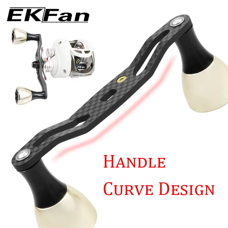 Manija Fibra Carbono EKfan 105mm Baitcasting Shimano Daiwa - imagen 2