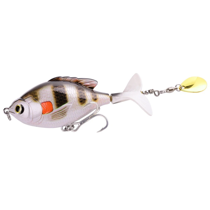 Popper realista con cola giratoria 9,5 cm 16,6g para lucio - imagen 2