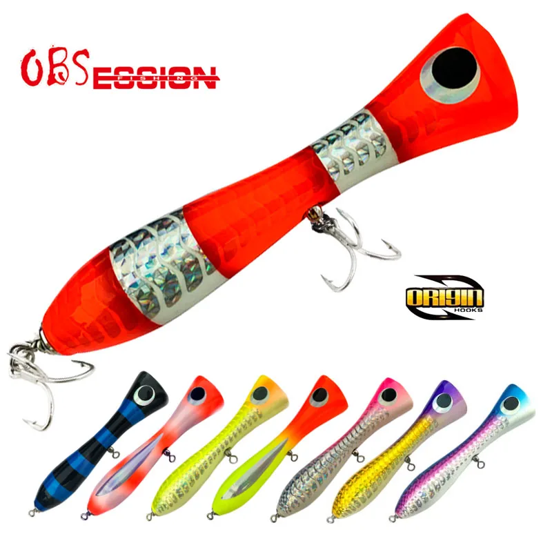 Obsession señuelo Topwater artesanal de madera para agua salada - imagen 5