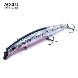Aoclu Señuelo Flotante Jerkbait Wobbler Minnow Stick Topwater