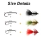 Jigeecarp Wooly Bugger con cabeza de cuentas de cristal streamer para trucha - imagen 5