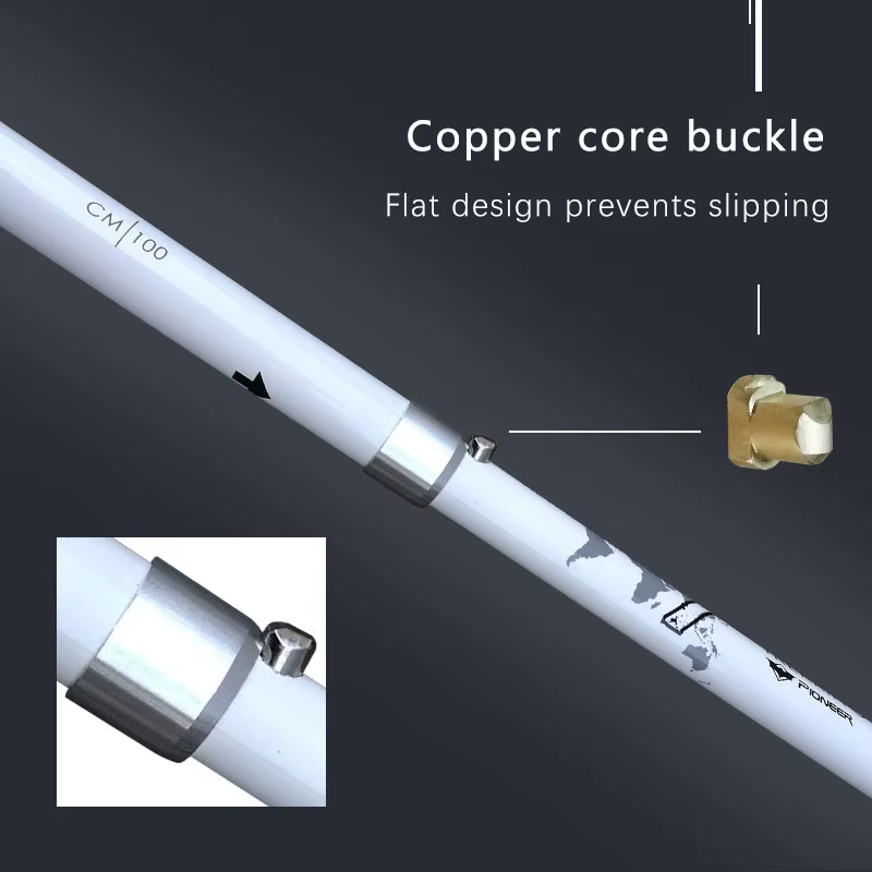 Pioneer Caña de Pesca Plegable Ligera Carbono Aluminio Bloqueo Externo - imagen 2