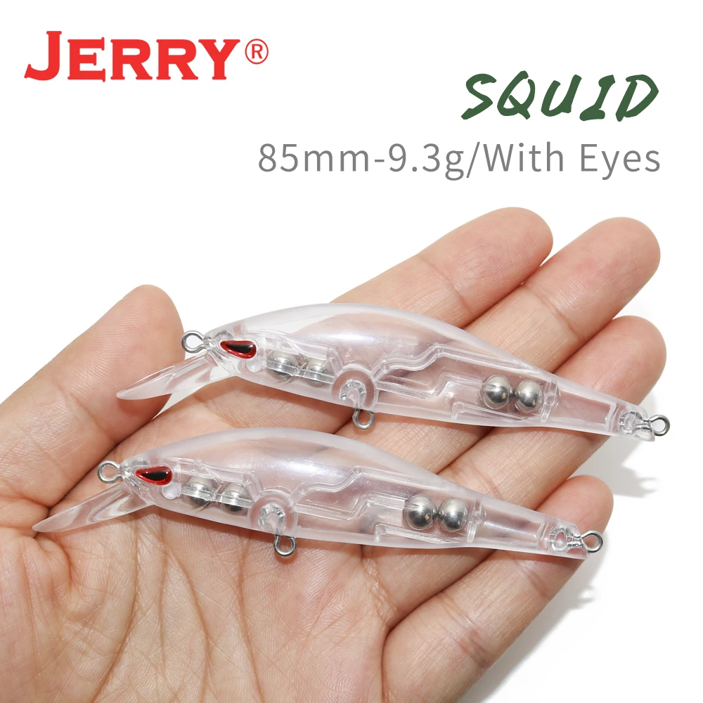 Señuelos Jerry Squid Jerkbait profundo para lubina y lucio