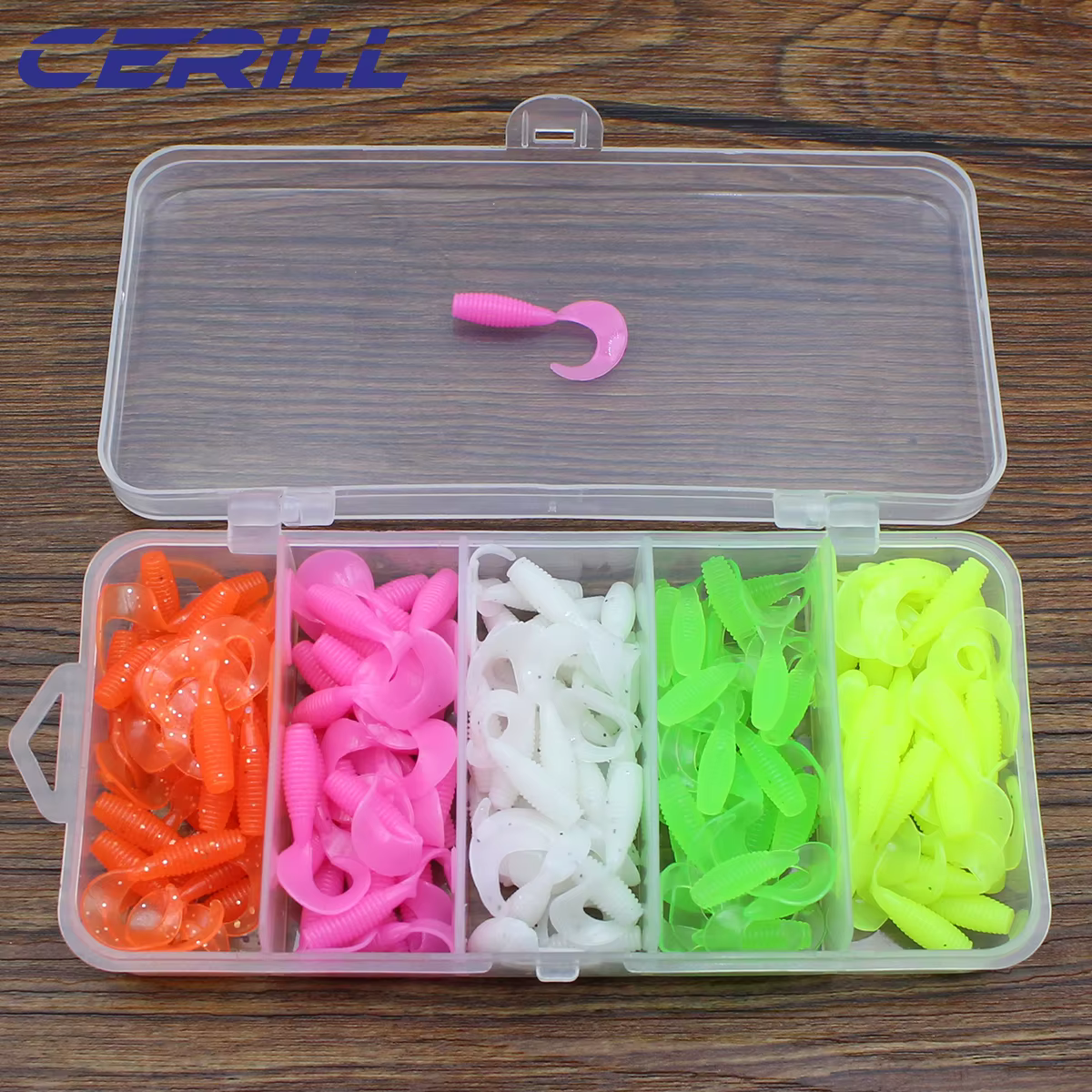Cerill Señuelo de Silicona Suave 25mm – Imitación Gusano para Lubina - imagen 3