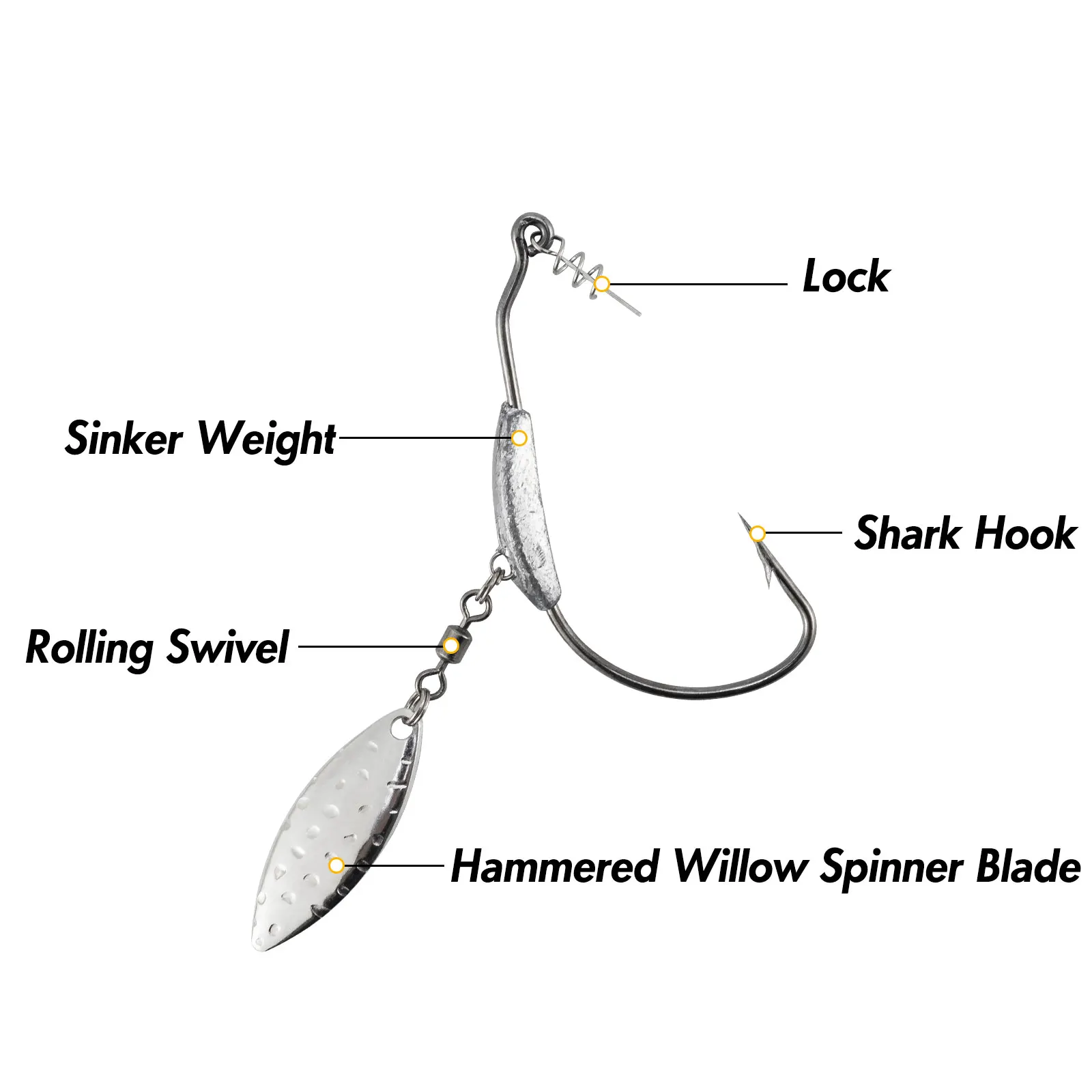 Swimbait ponderado Texas Florida – Aparejo para agua salada - imagen 3