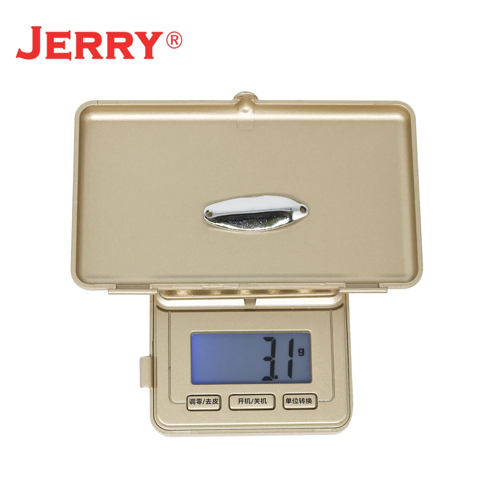 Cucharas de pesca Jerry Mang sin pintar – Cuerpo blanco blinkers - imagen 2