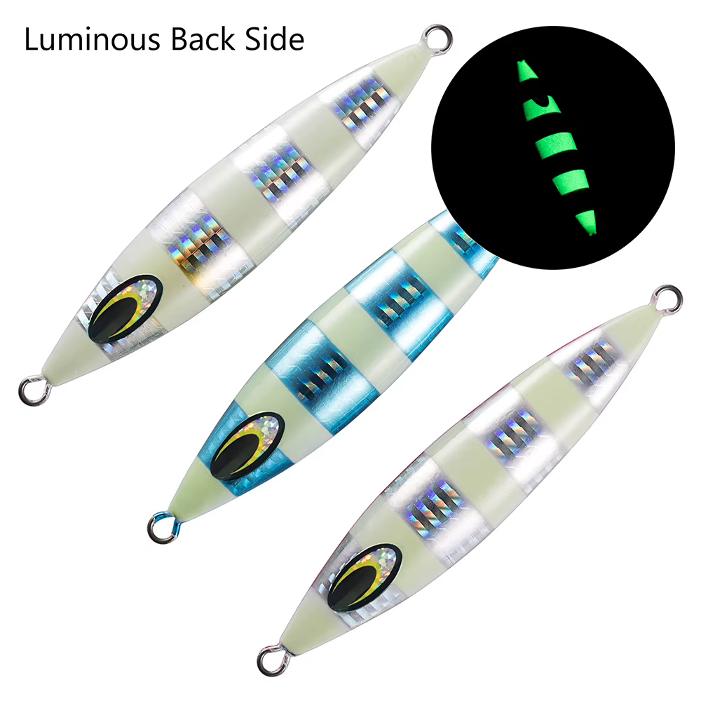 Señuelo Vertical Jig Luminoso con Cuchara para Bass – Agua Dulce y Salada - imagen 3