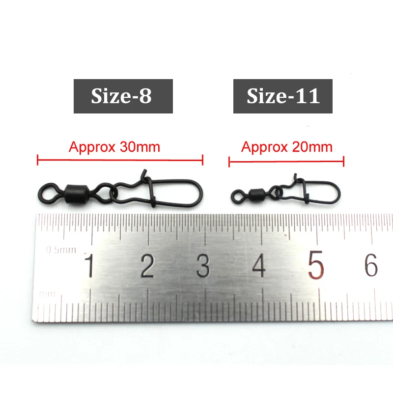 Giratorios con clip a presión para aparejos de carpa - imagen 3