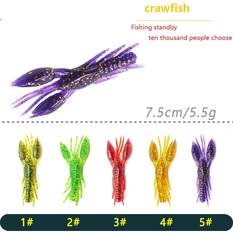 Wobbler Camarón de silicona 7,5 cm para lubina - imagen 4