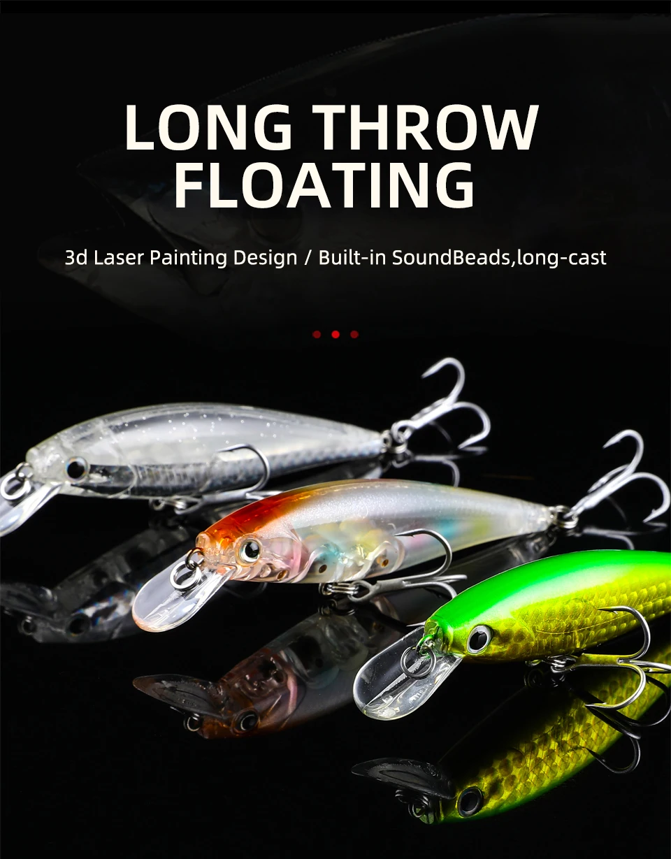 Señuelo de pesca crankbait duro 6,5 cm 5g