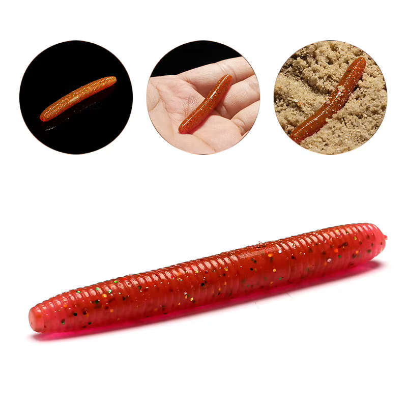 Señuelo Worm de silicona para carpa – Cebo artificial blando - imagen 5
