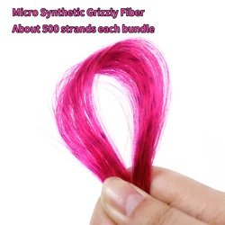 Material Atar Moscas Cola Buck Zebra – Pelo sintético para lucio