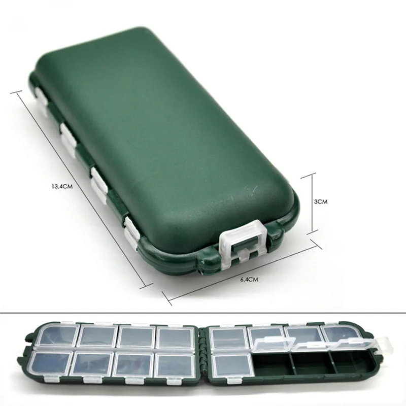 Caja de aparejos pesca con compartimentos para cebos y cuchara - imagen 2
