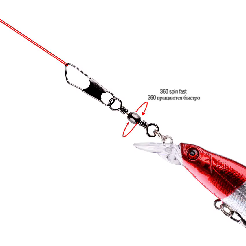 Swivel Giratorio Acero Inoxidable para Pesca – Connector profesional - imagen 3