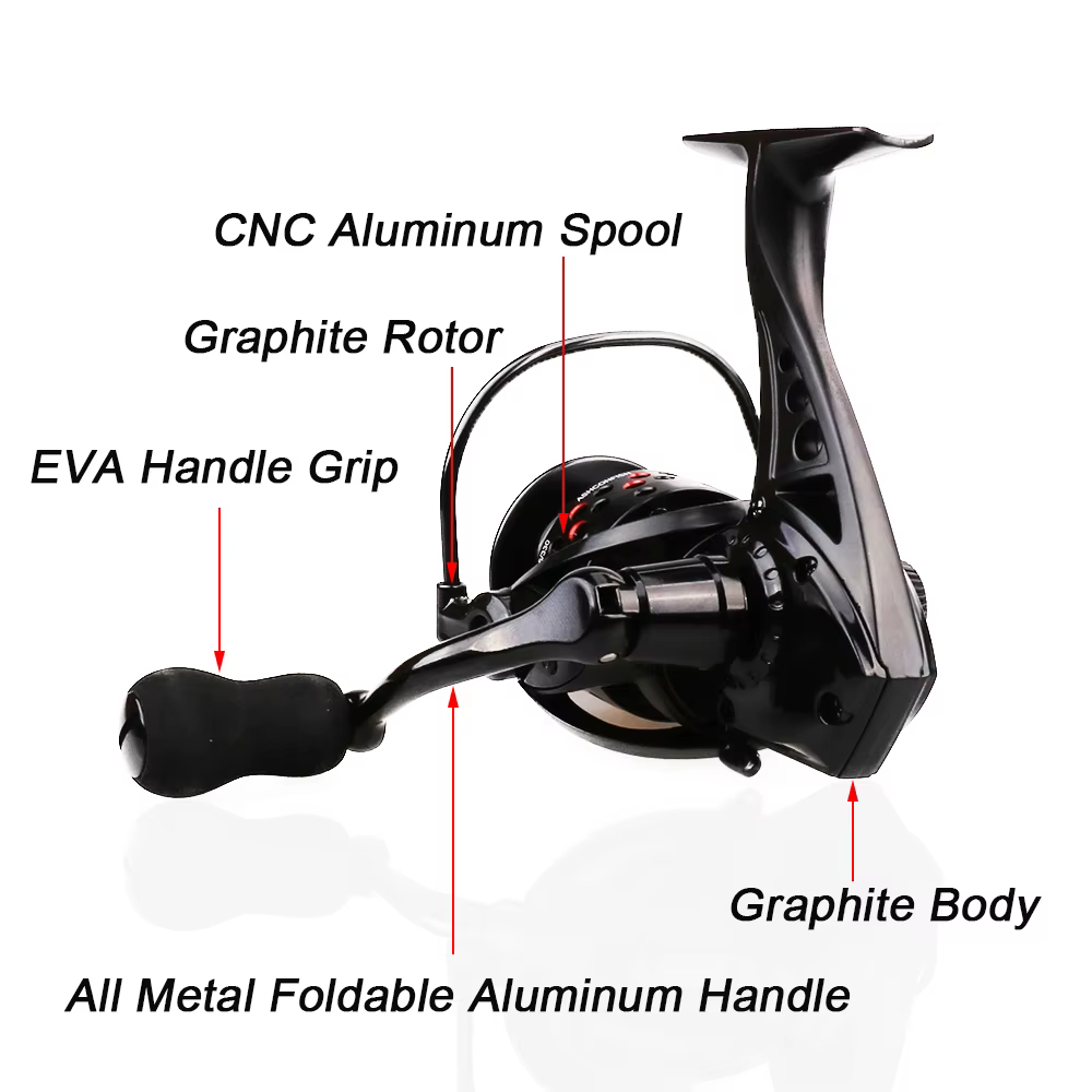 Carrete giratorio Dorisea CF2000 – 8 kg para surfcasting y jigging - imagen 3