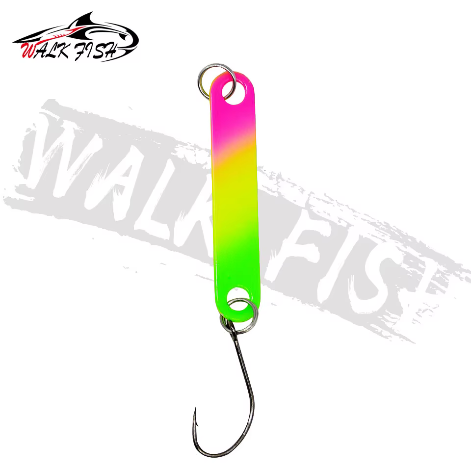 Walk Fish cuchara de pesca latón – señuelo metálico efectivo - imagen 2