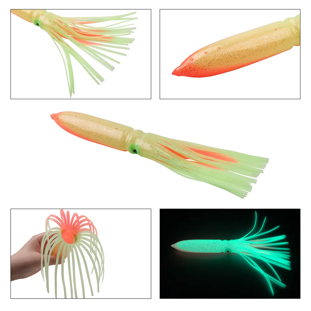 Señuelo Falda de Calamar 30cm 56g – Silicona Trolling Jigging - imagen 5