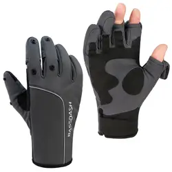 Bassdash WintePro Guantes de pesca impermeables con forro polar térmico