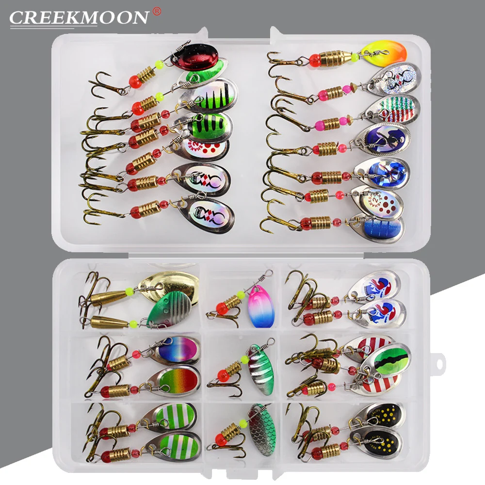 Señuelos Crankbait de metal giratorio para lucio y trucha - imagen 2