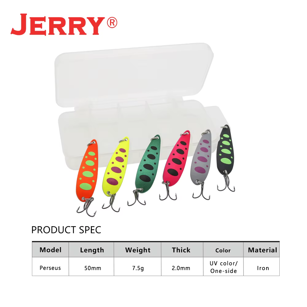 Jerry Perseus Cucharas de pescar curricán trucha lucio salmón - imagen 2