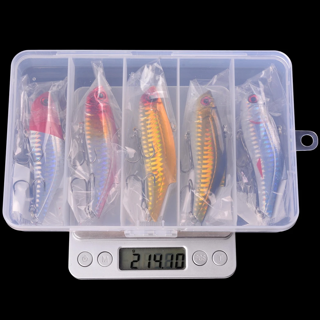 Conjunto de los 5 señuelos para pesca de invierno