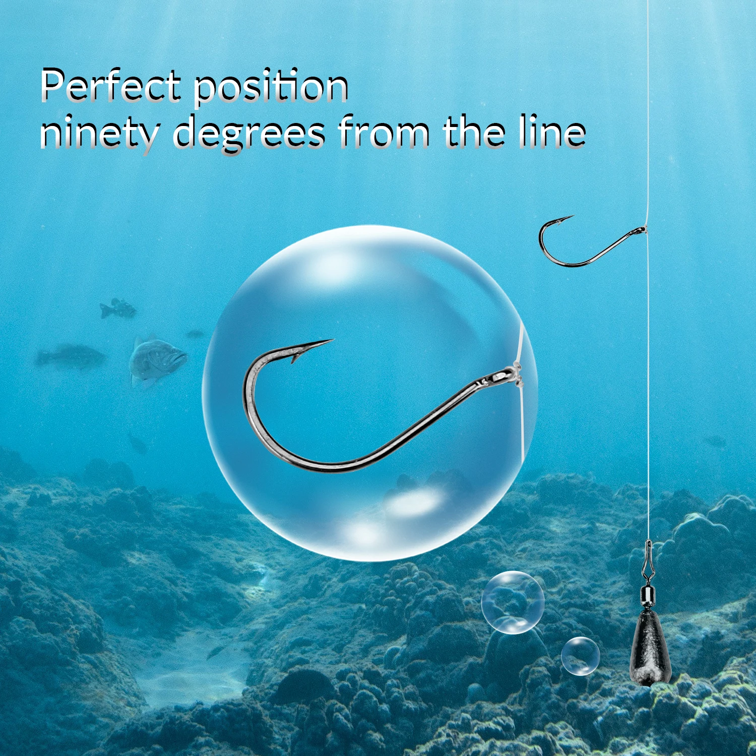 THKFISH Anzuelos Drop Shot – Circulares de acero al carbono con púas - imagen 5