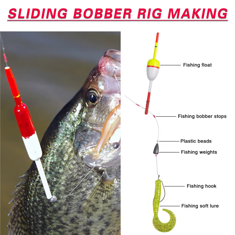 Tope de corcho deslizante para flotador de pesca en agua salada - imagen 5