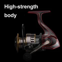 HE 500-7000 Carrete de pesca arrastre fuerte bobina metal agua dulce