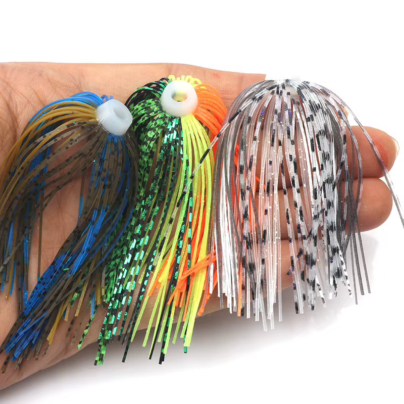Faldas de silicona para buzzbait 64 mm compatibles con Spinner Buzz Bait - imagen 5