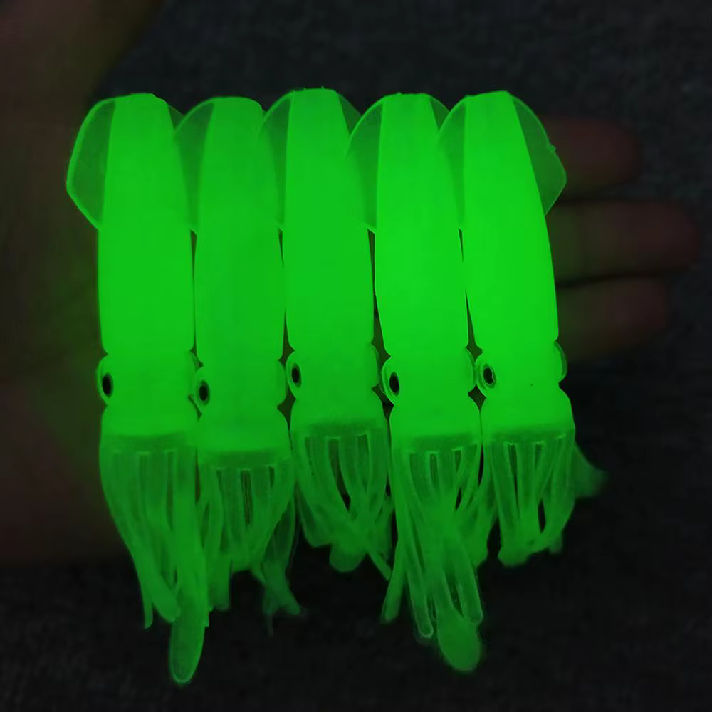 Señuelo Octopus Luminoso con Falda de Calamar 10,5 cm para Jigging - imagen 2