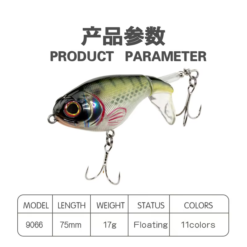 Señuelo giratorio 75mm 17g para agua salada - imagen 4