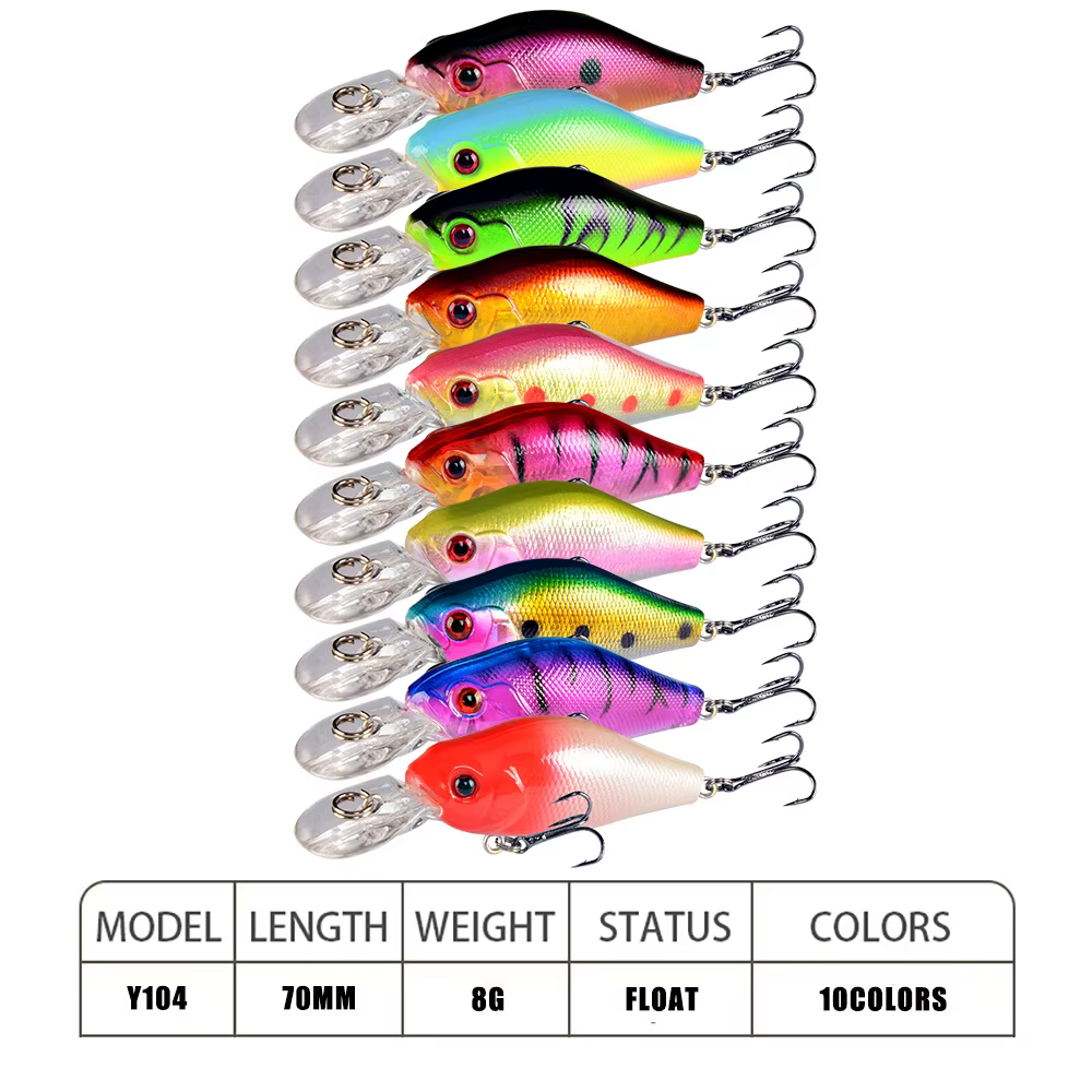 Crankbait Flotante para Lucio – Señuelo Duro Realista - imagen 5