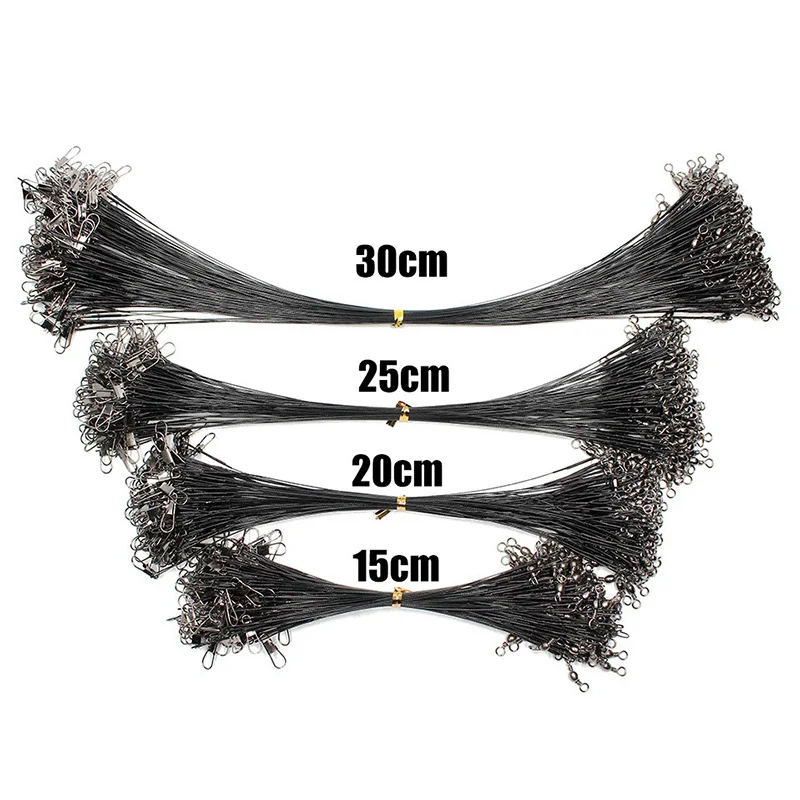 Leader Aorace de acero antimordida con núcleo de plomo y giratorio (15-50cm) - imagen 3