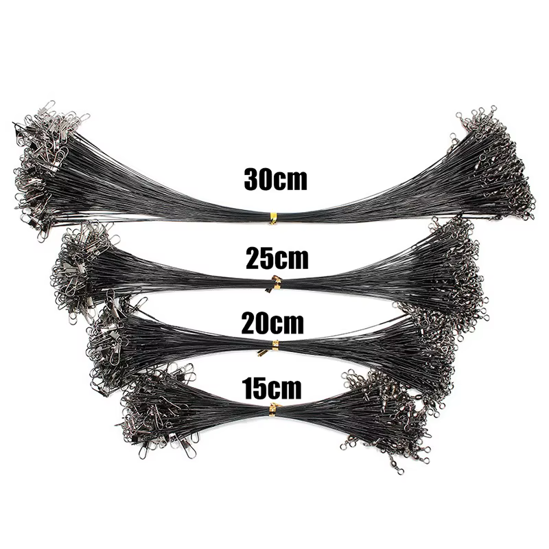 Leader Aorace de acero antimordida con núcleo de plomo y giratorio (15-50cm) - imagen 3