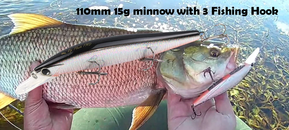 Señuelo JEKEKU Minnow 110mm vista lateral